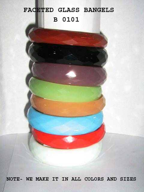 Manufacturers Exporters and Wholesale Suppliers of Faceted Glass Bangle Firozabad Uttar Pradesh